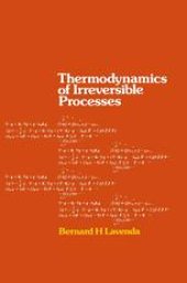 book Thermodynamics of Irreversible Processes