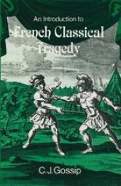 book An Introduction to French Classical Tragedy