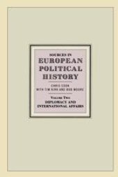 book Sources in European Political History: Volume 2: Diplomacy and International Affairs