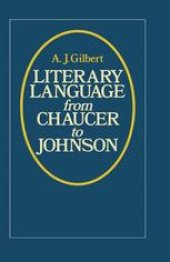 book Literary Language From Chaucer to Johnson