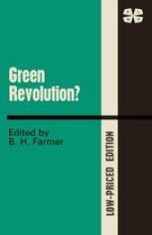 book Green Revolution?: Technology and Change in Rice-growing Areas of Tamil Nadu and Sri Lanka