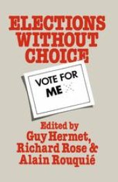 book Elections Without Choice