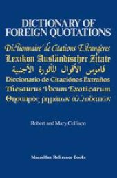 book Dictionary of Foreign Quotations