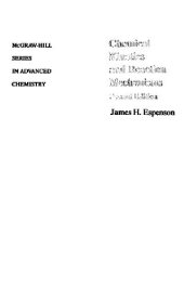 book Chemical kinetics and reaction mechanisms