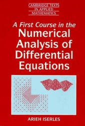book A first course in the numerical analysis of differential equations