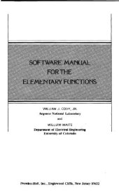 book Software Manual for the Elementary Functions