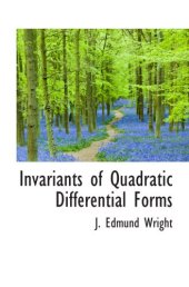 book Invariants of quadratic differential forms