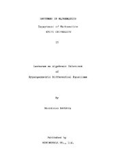 book Lectures on algebraic solutions of hypergeometric differential equations 