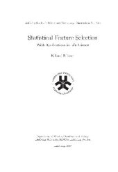 book Statistical feature selection: with applications in life science