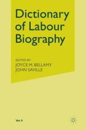 book Dictionary of Labour Biography: Volume IX