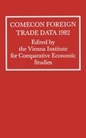 book Comecon Foreign Trade Data 1982