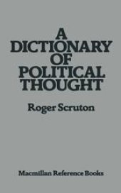 book A Dictionary of Political Thought