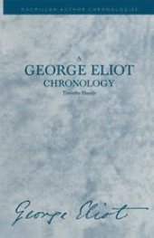 book A George Eliot Chronology