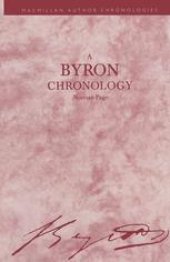 book A Byron Chronology