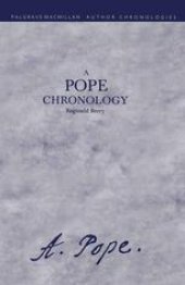 book A Pope Chronology