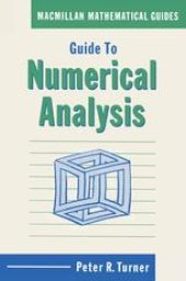 book Guide to Numerical Analysis