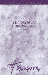 book A Tennyson Chronology