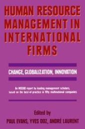 book Human Resource Management in International Firms: Change, Globalization, Innovation