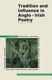 book Tradition and Influence in Anglo-Irish Poetry