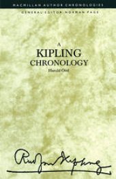 book A Kipling Chronology