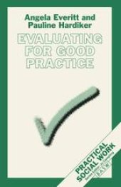 book Evaluating for Good Practice