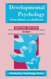 book Developmental Psychology: From Infancy to Adulthood