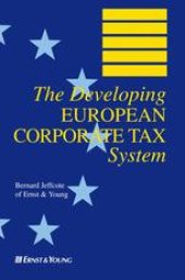 book The Developing EUROPEAN CORPORATE TAX System