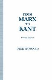 book From Marx to Kant