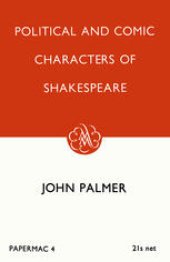 book Political and Comic Characters of Shakespeare