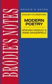 book English coursework: Modern Poetry