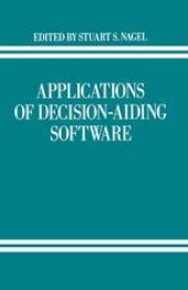 book Applications of Decision-Aiding Software