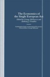 book The Economics of the Single European Act