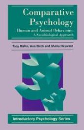 book Comparative Psychology: Human and Animal Behaviour: A Sociobiological Approach