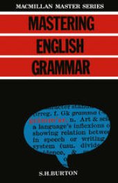 book Mastering English Grammar