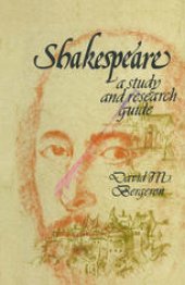 book Shakespeare: A Study and Research Guide