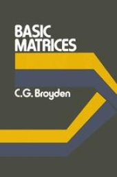 book Basic Matrices: An Introduction to Matrix Theory and Practice