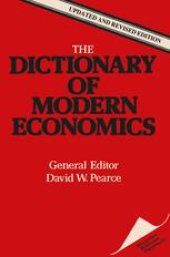 book The Dictionary of Modern Economics