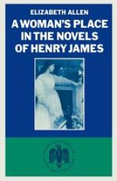 book A Woman’s Place in the Novels of Henry James