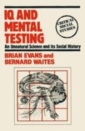 book IQ and Mental Testing: An Unnatural Science and its Social History