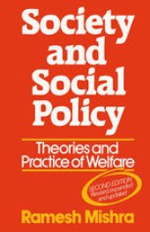 book Society and Social Policy: Theories and Practice of Welfare