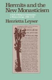 book Hermits and the New Monasticism: A Study of Religious Communities in Western Europe 1000–1150