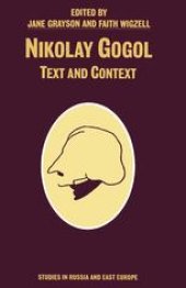 book Nikolay Gogol: Text and Context