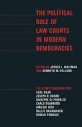 book The Political Role of Law Courts in Modern Democracies