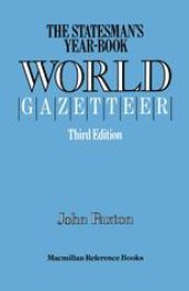 book The Statesman’s Year-Book World Gazetteer