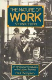 book The Nature of Work: An introduction to debates on the labour process