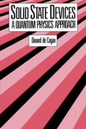 book Solid State Devices: A Quantum Physics Approach