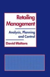 book Retailing Management: Analysis, Planning and Control