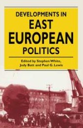 book Developments in East European Politics