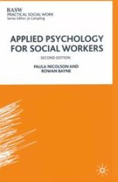 book Applied Psychology for Social Workers