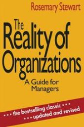 book The Reality of Organizations: A Guide for Managers